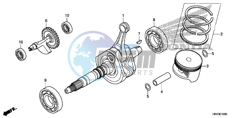 CRANK SHAFT/ PI STON