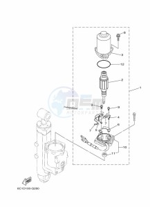 F40HETL drawing POWER-TILT-ASSEMBLY-2