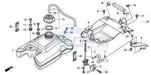 TRX400EX SPORTRAX 400EX drawing FUEL TANK (TRX400EX7)