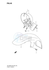 VS1400 (E3-E28) INTRUDER drawing FRONT FENDER