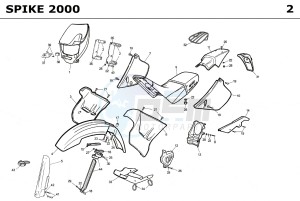 SPIKE CASTROL 50 drawing PLASTICS