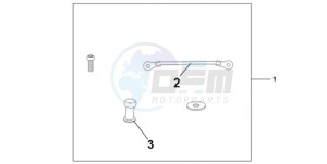 CBR1000RR9 France - (F / CMF MME REP) drawing TANK BAG ATT KIT