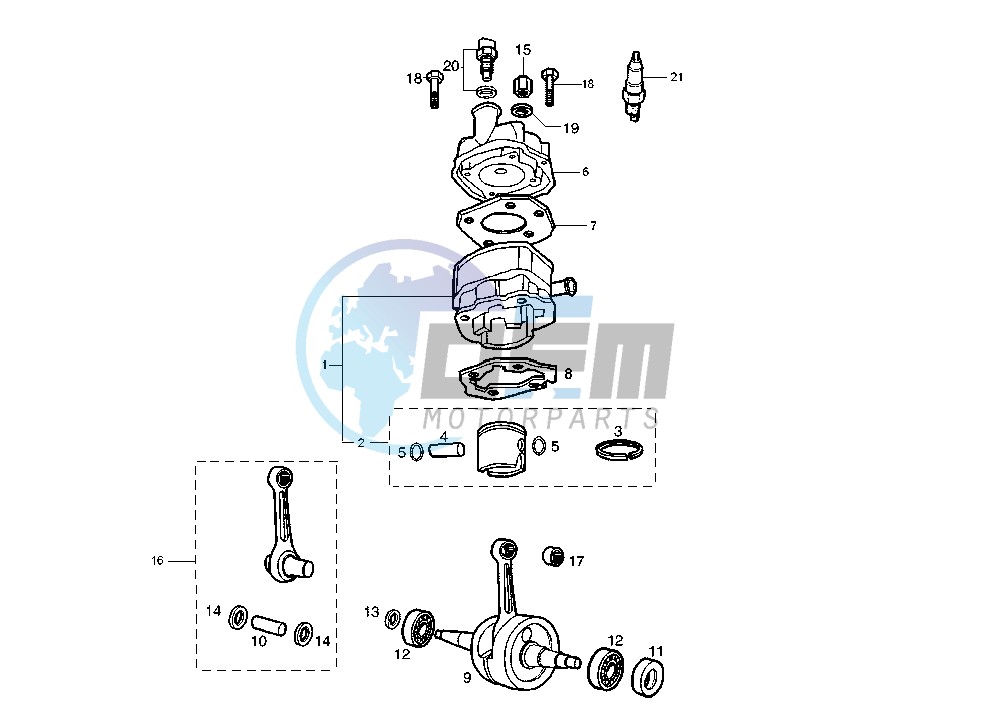 Crankshaft-cylinder