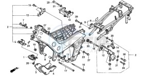 NSR125R drawing FRAME BODY