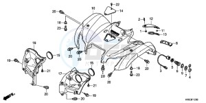 TRX500FMC drawing FRONT FENDER