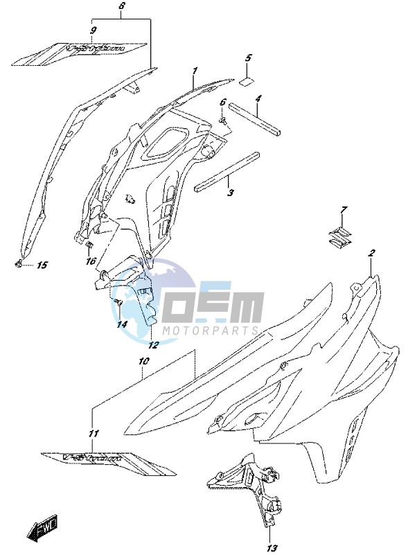 SIDE COWLING (DL650AL7 E21) (FOR YU1)