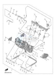 YZF-R6 YZF600 R6 (BN64) drawing INTAKE 2