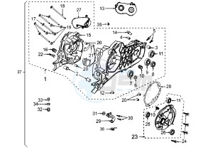 ELYSEO 125-150 - 125 cc drawing CRANKCASE