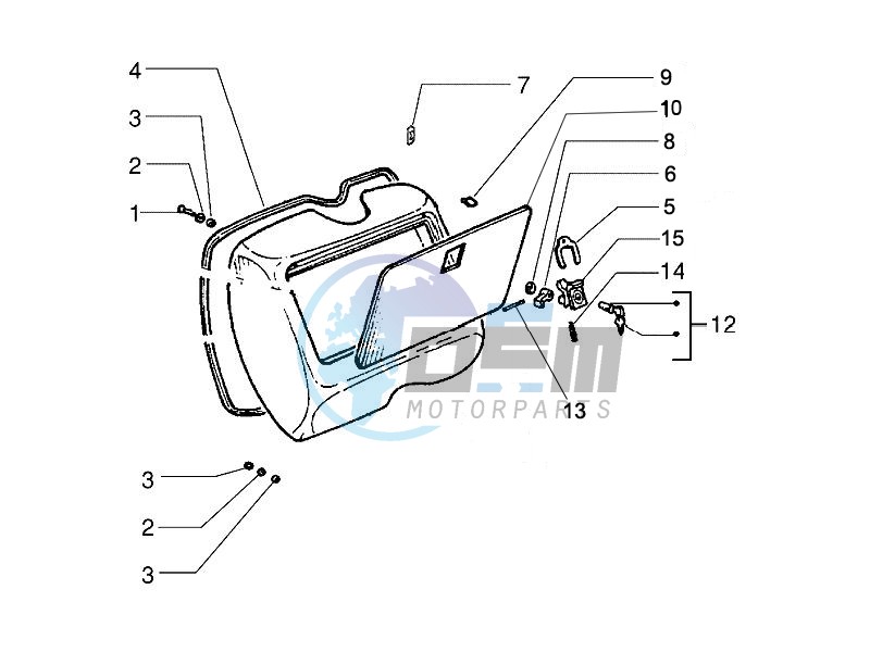 Front glove-box - Knee-guard panel