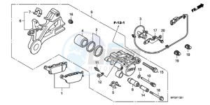 CB600FA3A Europe Direct - (ED / ABS ST 25K) drawing REAR BRAKE CALIPER (CB600FA/FA3)