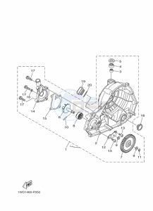 YZF250-A (B6P2) drawing WATER PUMP