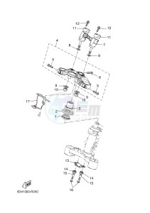 MTM690-U MTM-690-U XSR700 (B342 B342) drawing STEERING