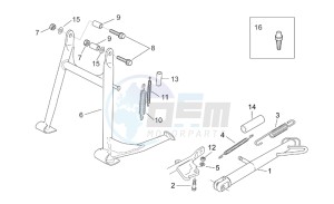 Pegaso 650 ie drawing Central stand