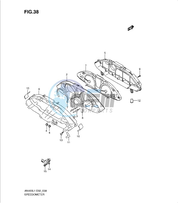 SPEEDOMETER (AN400L1 E19)