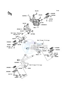 VERSYS_ABS KLE650DDF XX (EU ME A(FRICA) drawing Footrests