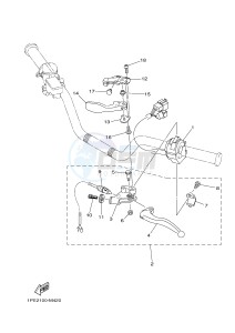 YFM700R YFM700RF RAPTOR 700R (2LS3) drawing HANDLE SWITCH & LEVER