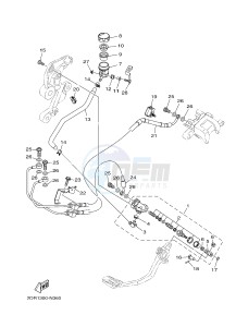 MT09A MT-09 ABS 900 (2DRA 2DRB) drawing REAR MASTER CYLINDER