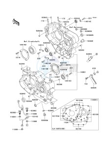 KL 650 A [KLR650] (A15-A19) [KLR650] drawing CRANKCASE