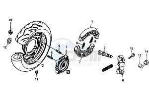 SUPER FANCY - 50 cc drawing REAR WHEEL