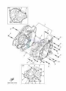 YZF125-A YZF-R125 (B5G4) drawing CRANKCASE