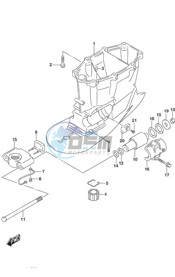 Drive Shaft Housing w/Transom (X)