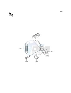 ZX 900 B [NINJA ZX-9R] (B1-B3) [NINJA ZX-9R] drawing BRAKE PEDAL_TORQUE LINK