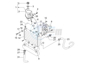 Beverly 250 (USA) USA drawing Cooling system