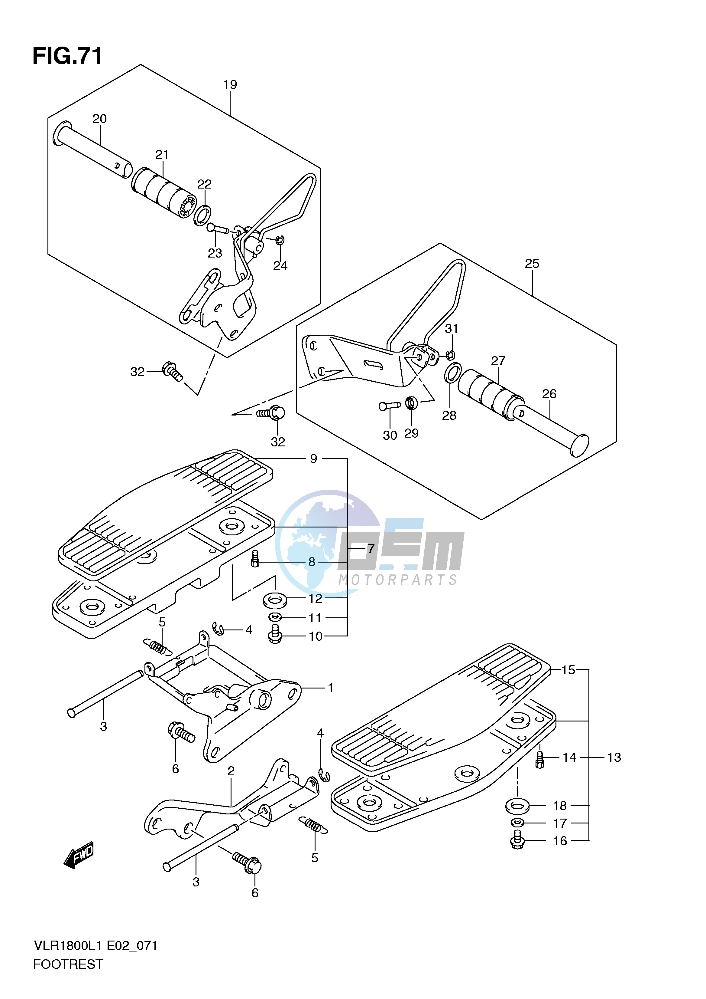 FOOTREST (VLR1800UFL1 E19)