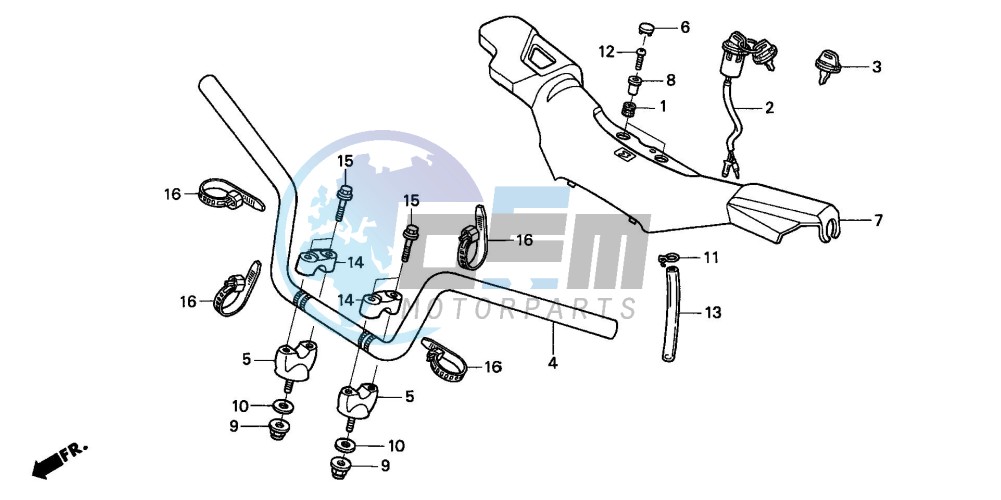 HANDLE PIPE (TRX300EX'01-'06)