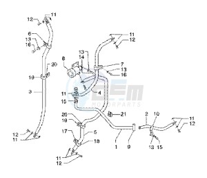 X9 125 SL drawing Brake pipes