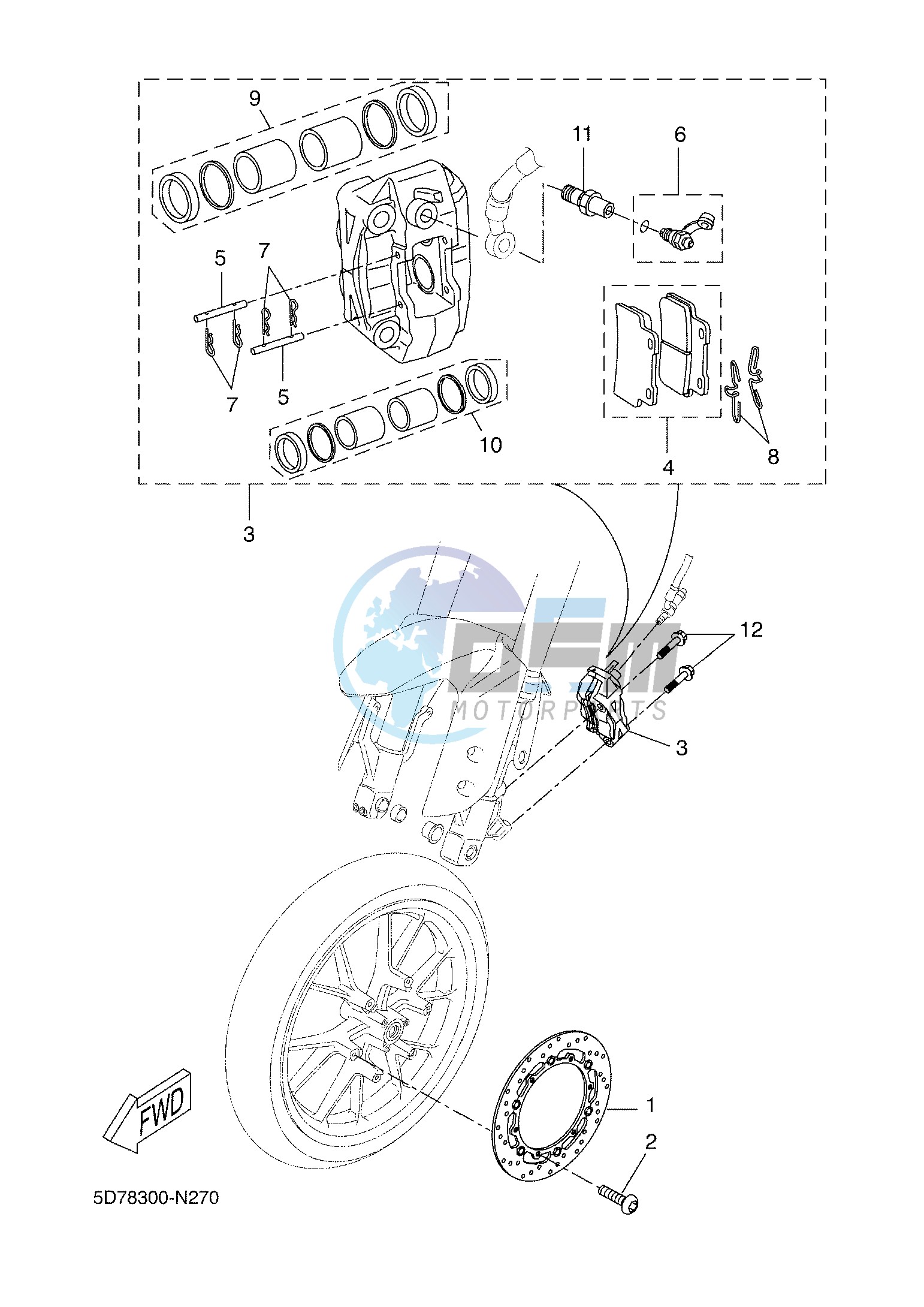 FRONT BRAKE CALIPER