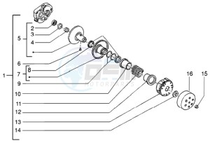 NRG 50 MC3 DD drawing Driven pulley