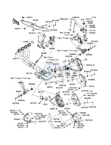 Z1000SX ABS ZX1000HBF FR GB XX (EU ME A(FRICA) drawing Muffler(s)