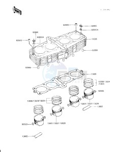 KZ 750 H [LTD] (H2-H4) [LTD] drawing CYLINDER_PISTONS -- KZ750-H2_H3- -