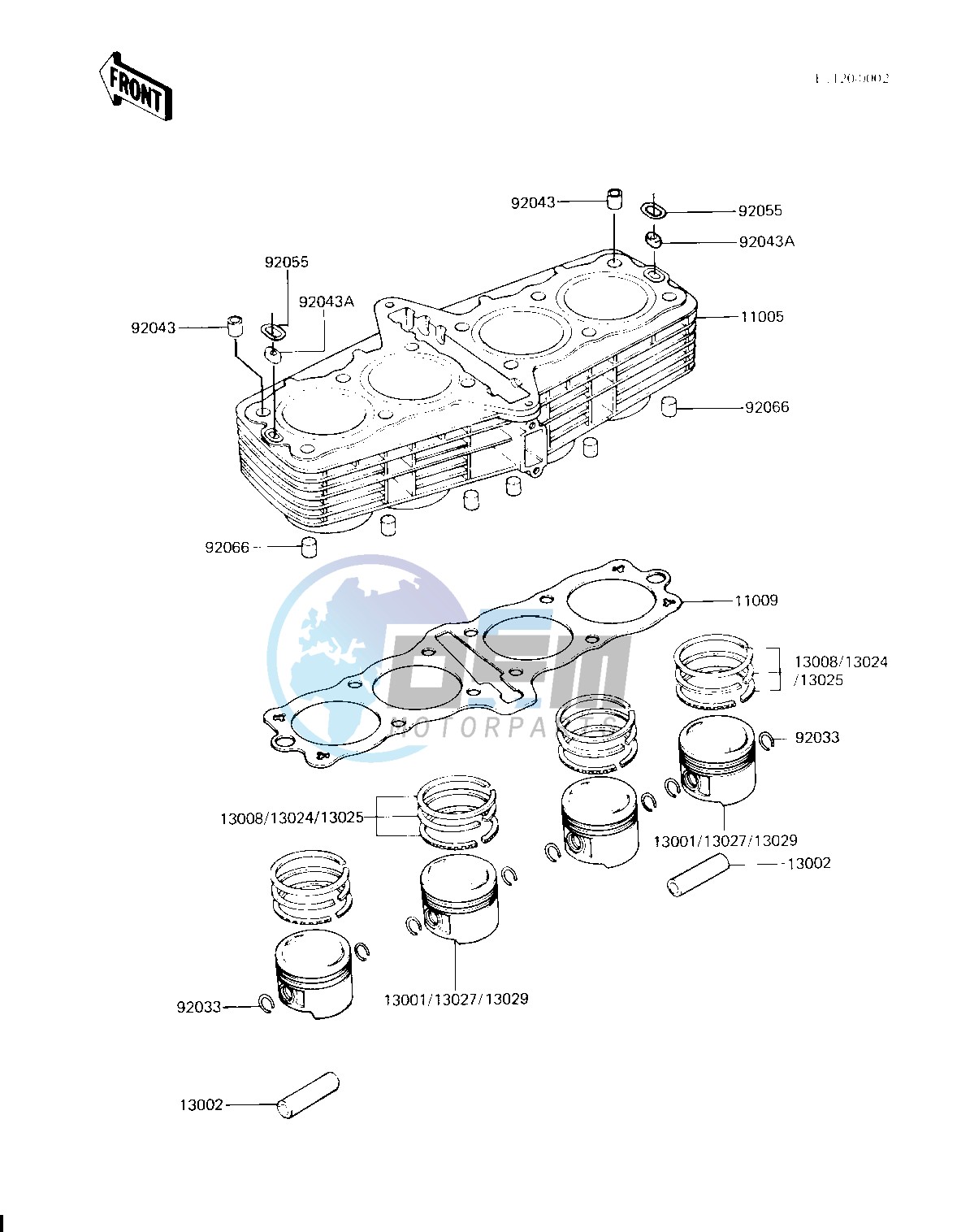 CYLINDER_PISTONS -- KZ750-H2_H3- -