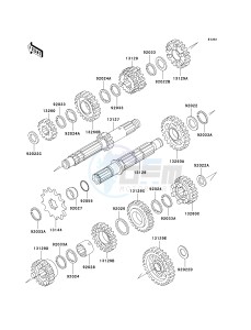 KLX 300 A [KLX300R] (A2-A6) [KLX300R] drawing TRANSMISSION