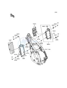 KLX450R KLX450AGF EU drawing Radiator