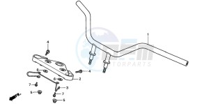 VT125C2 drawing HANDLE PIPE/TOP BRIDGE