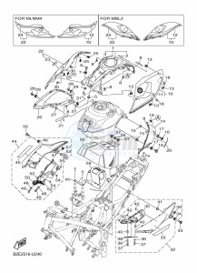 MT-25 MTN250-A (B2E2) drawing FUEL TANK 2