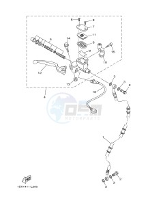 T110C (1DU8) drawing FRONT MASTER CYLINDER