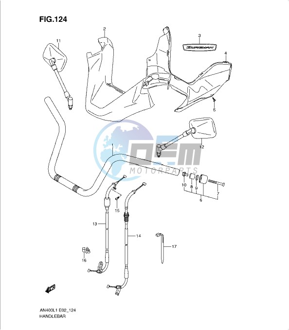 HANDLEBAR (AN400L1 E19)