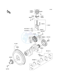 KAF 950 G [MULE 4010 TRANS4X4 DIESEL] (G9F-GAF) G9F drawing CRANKSHAFT_PISTON-- S- -