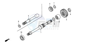 TRX350TM RANCHER S drawing FINAL SHAFT