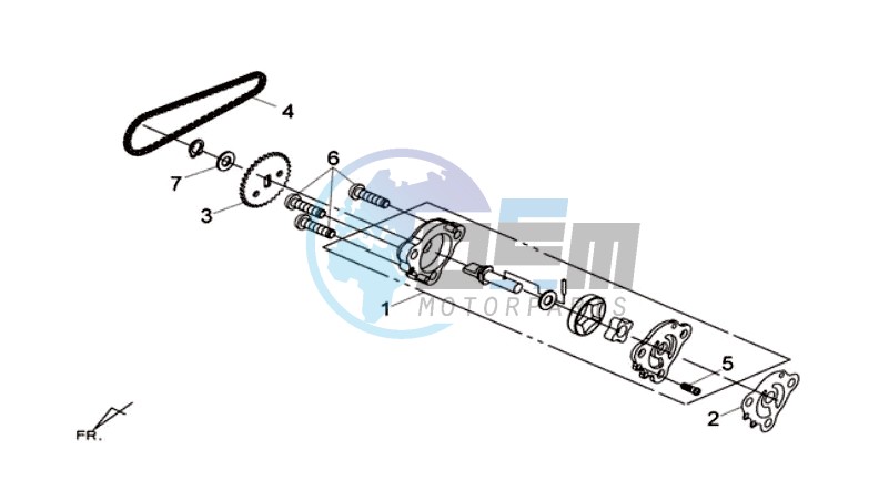 OIL PUMP / V-BELT OIL PUMP