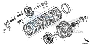 CBR1000RAH 2ED - (2ED) drawing CLUTCH