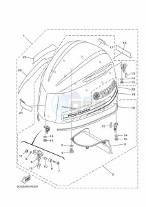 F250DETX drawing FAIRING-UPPER