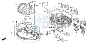 CBR1000RR drawing AIR CLEANER (CBR1000RR4/5)