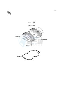 W800 EJ800ACFA GB XX (EU ME A(FRICA) drawing Cylinder Head Cover