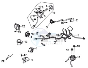 X'PRO 50 (25 KM/H) (AE05W5-NL) (L4-M1) drawing WIRE HARNESS