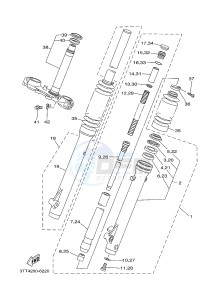 DT125 (3TTN) drawing FRONT FORK